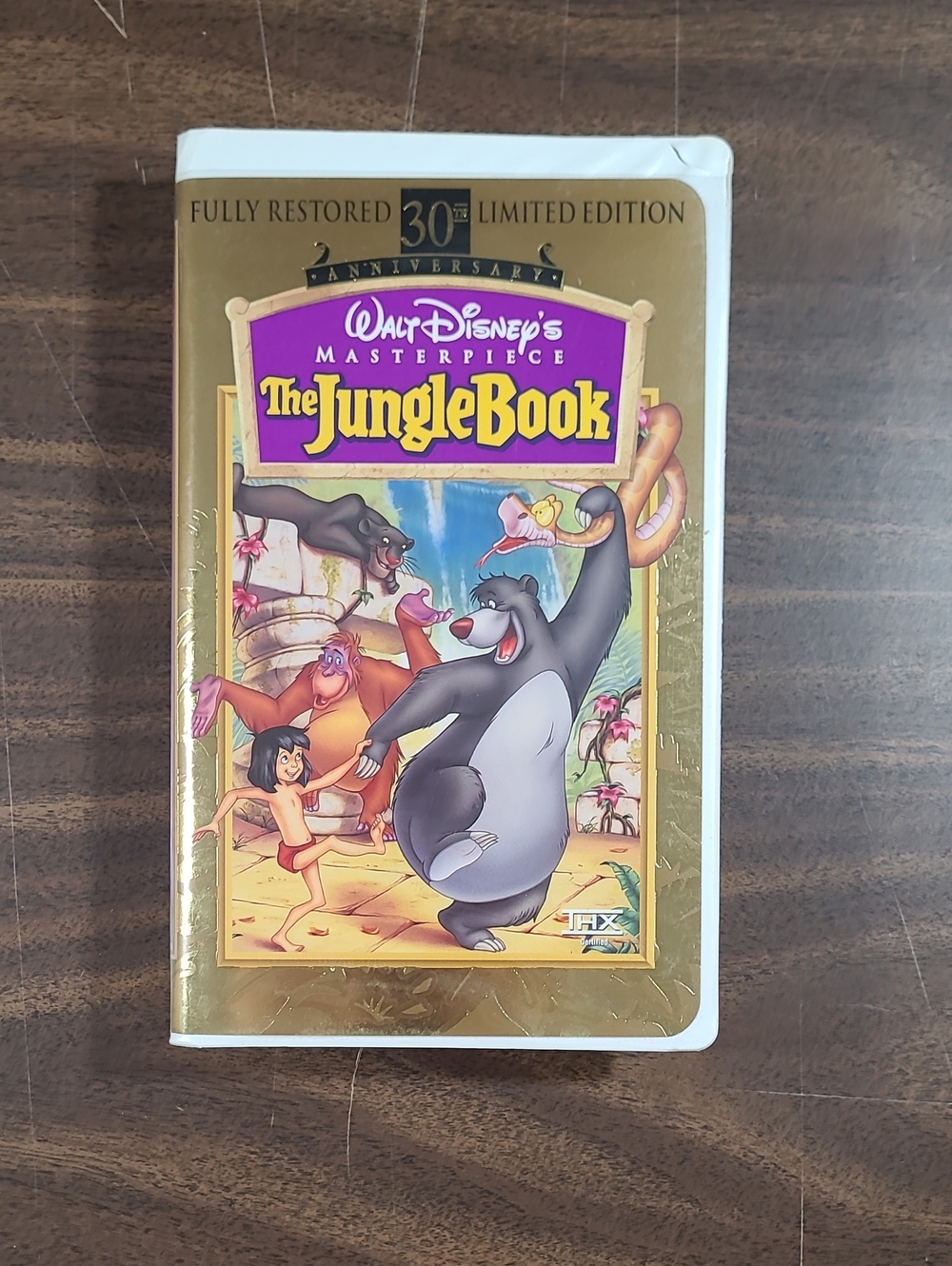 Walt Disney's The Jungle Book 30th Anniversary VHS Movie in Clamshell